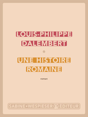 cover image of Une histoire romaine